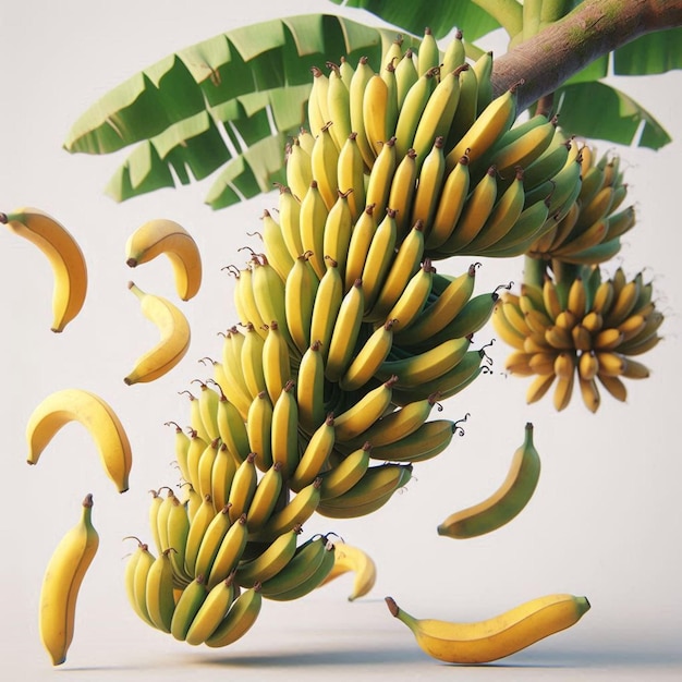 3D asset banana fruits