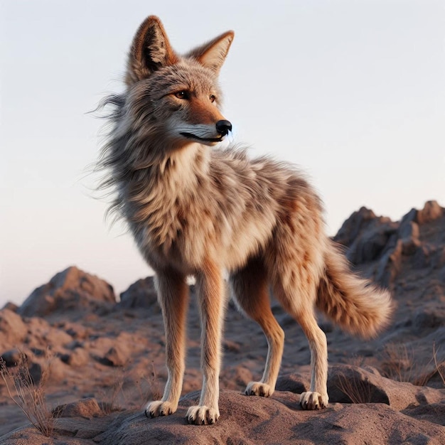 3d asset coyote