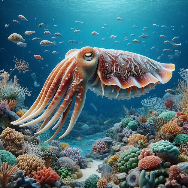 3d asset cuttlefish