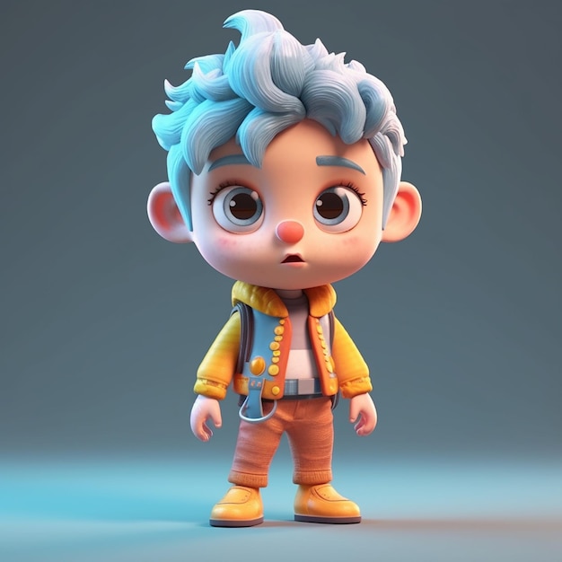 3d avatar boy character