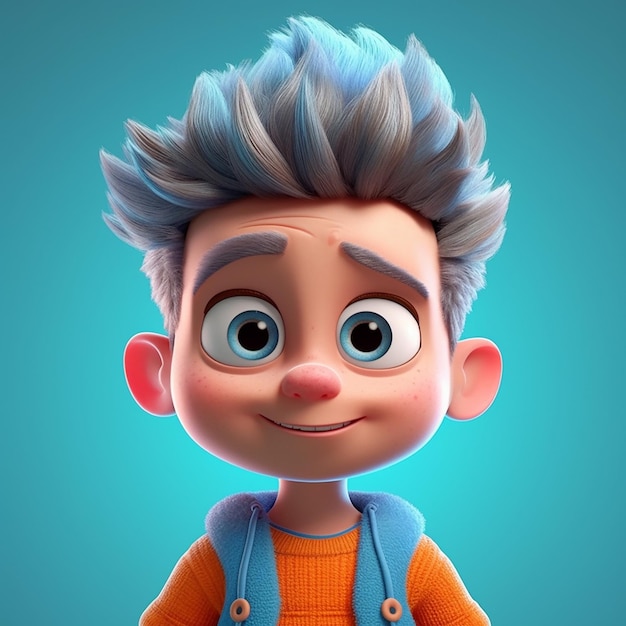 3d avatar boy character