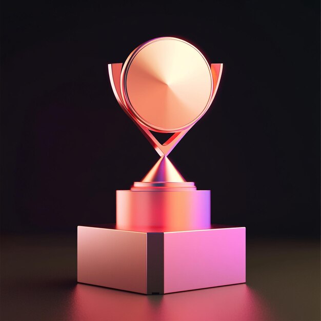 3D Award Icon Achievement and Recognition Illustration Logo