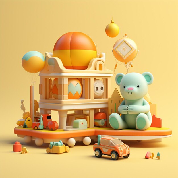 3d baby toys