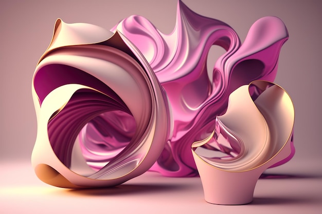 3D background high Elevating the Senses with Vivid and Bold Color Palettes AI Generated Illustration