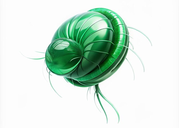 Photo 3d balloonlike effect illustration with a puffedout inflated appearance