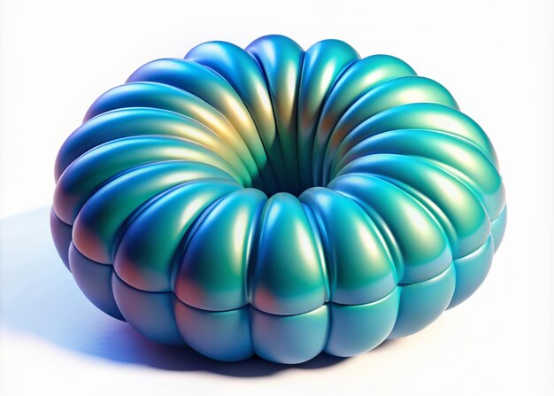 3D balloonlike effect illustration with a puffedout inflated appearance