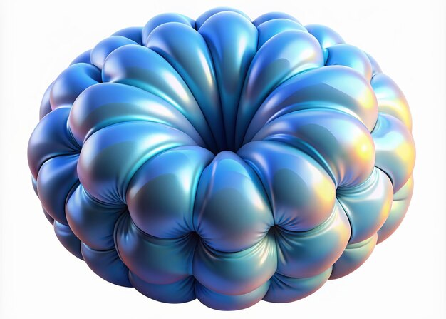 3D balloonlike effect illustration with a puffedout inflated appearance