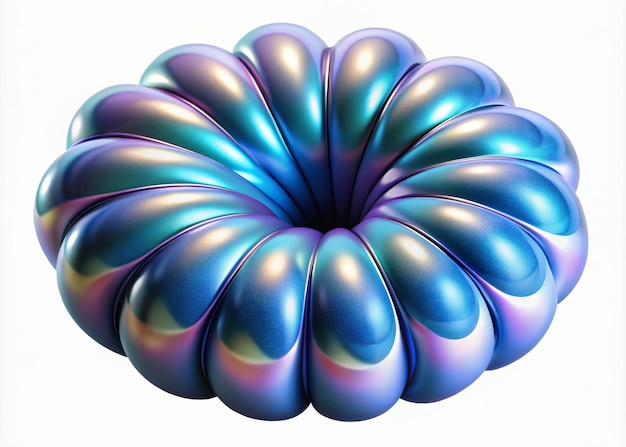 3D balloonlike effect illustration with a puffedout inflated appearance