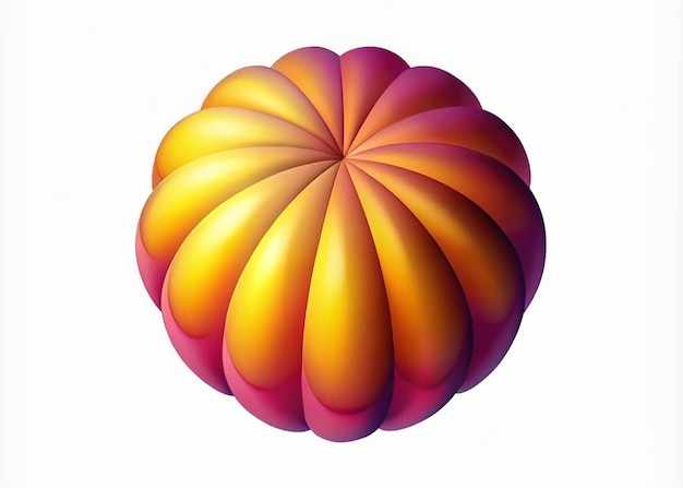 3D balloonlike effect illustration with a puffedout inflated appearance