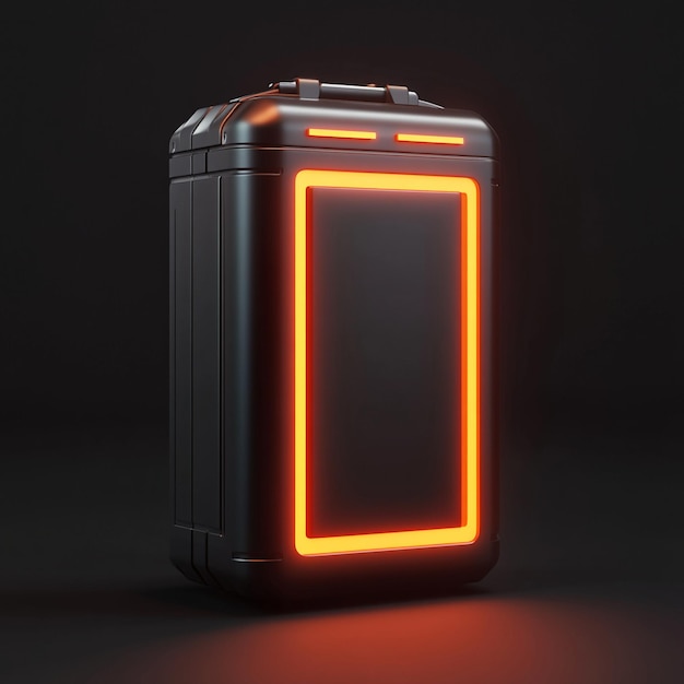 3D Battery Icon Power and Energy Logo Illustration