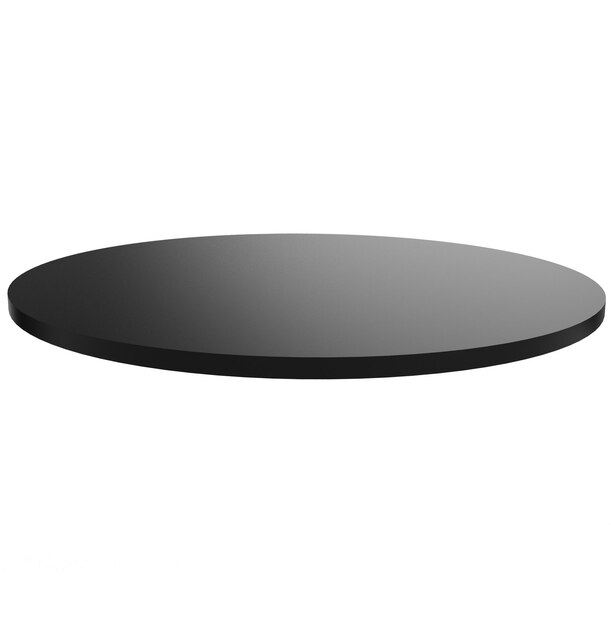 Photo 3d black cylinder floating abstract object