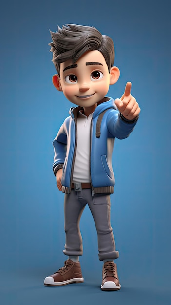 Photo 3d boy character