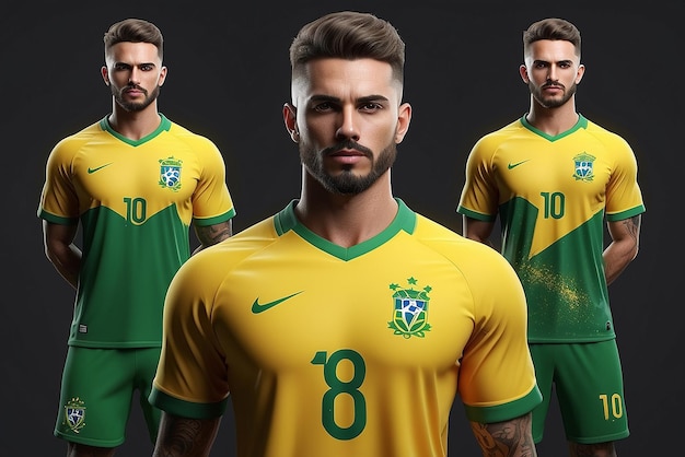 Photo 3d brazil football jersey