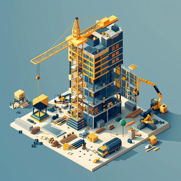 3D Building Icon