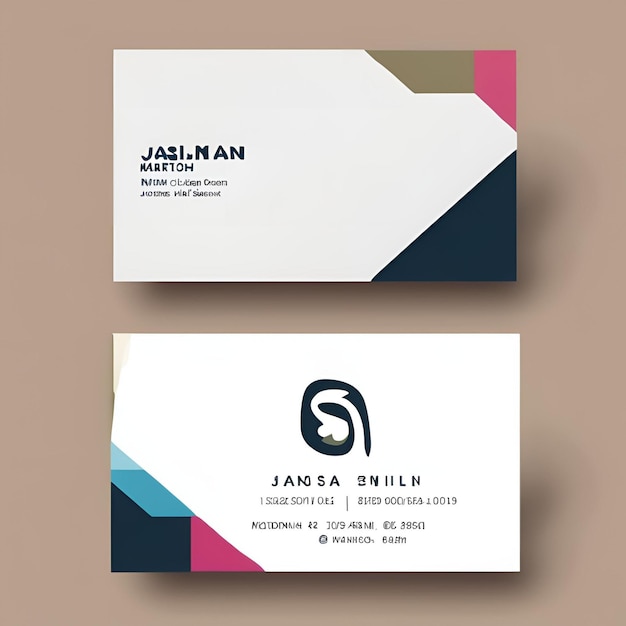 Photo 3d business card mockup