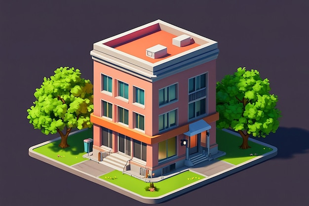 3D Business Property Concept