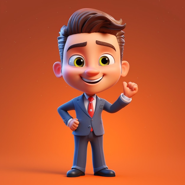 3D Businessman Character