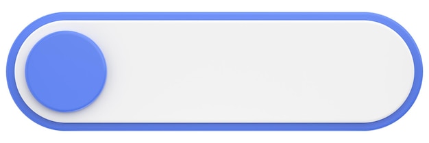 3D button Empty button 3D illustration