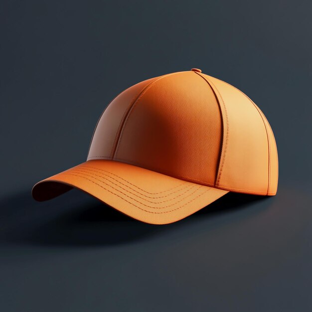 3D Cap Icon Casual Headwear and Sports Symbol Logo Illustration