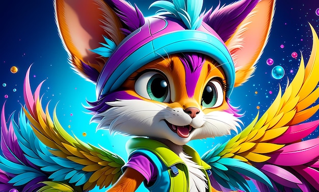 3D cartoon character cartoon illustration cartoon cute character wallpaper PC