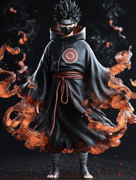 3D Cartoon Character of Obito Uchiha as the TenTails