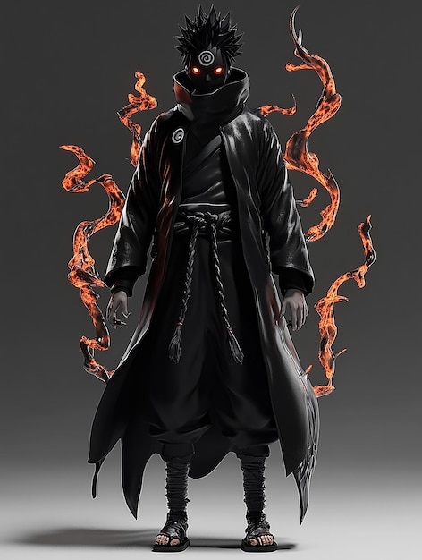 3D Cartoon Character of Obito Uchiha as the TenTails