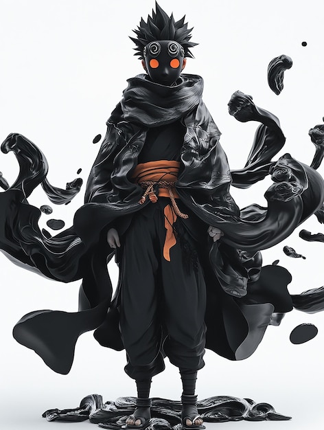 3D Cartoon Character of Obito Uchiha as the TenTails