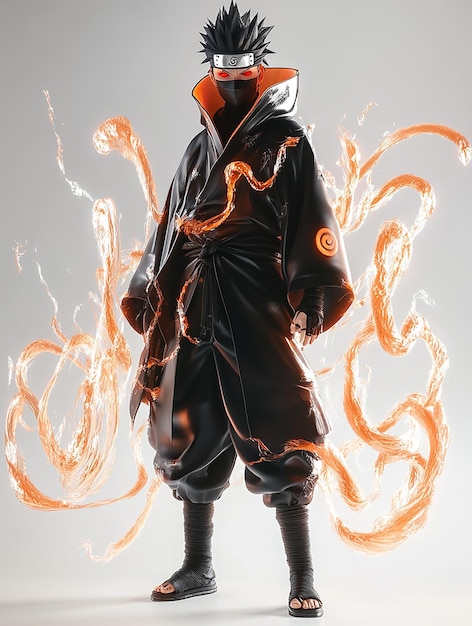 3D Cartoon Character of Obito Uchiha as the TenTails