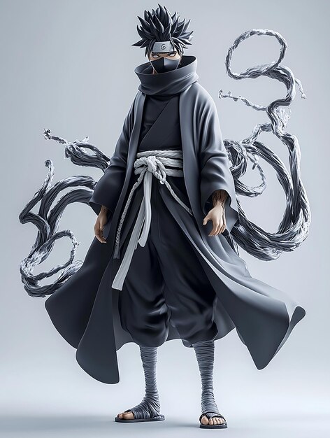 3D Cartoon Character of Obito Uchiha as the TenTails