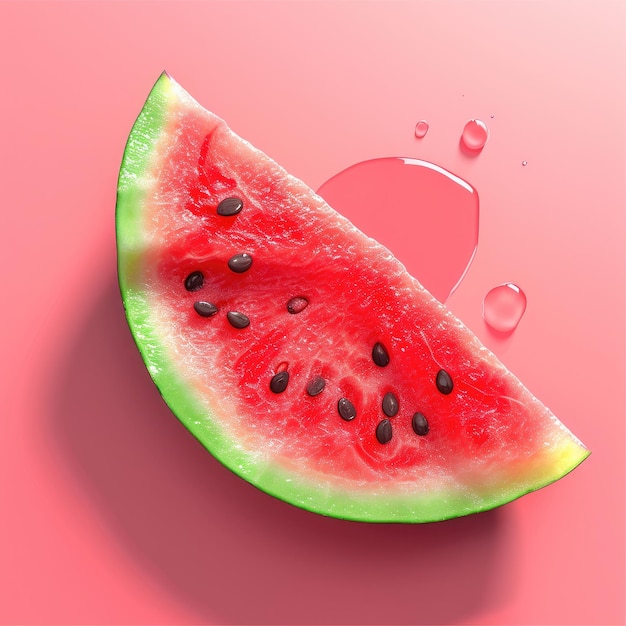 3D Cartoon fruit with a animal Gentle square illustration with 3d character