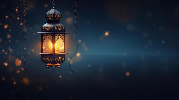 3D cartoon illustrations of mosques and lanterns produced for the holy festivalAI generated