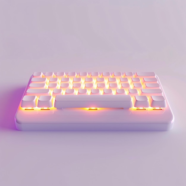 Photo 3d cartoon light up cute cool keyboard