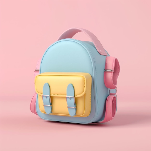 3d cartoon rendering bag icon accessories accessory backpack