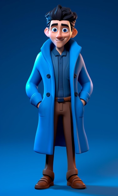 3D CHARACTER FOR BLUE NOVEMBER COMPOSITION