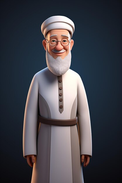 3d character of Islamic father