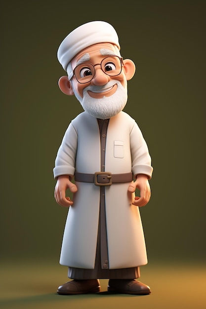 3d character of Islamic father