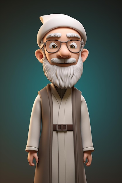 3d character of Islamic father