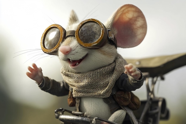 Photo 3d character mouse