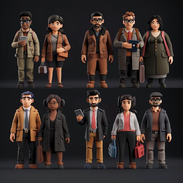 Photo 3d charactors