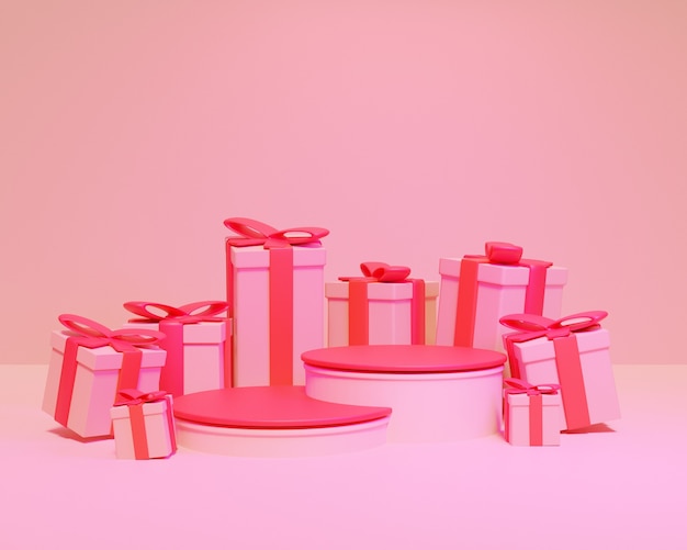 3d Christmas Podium