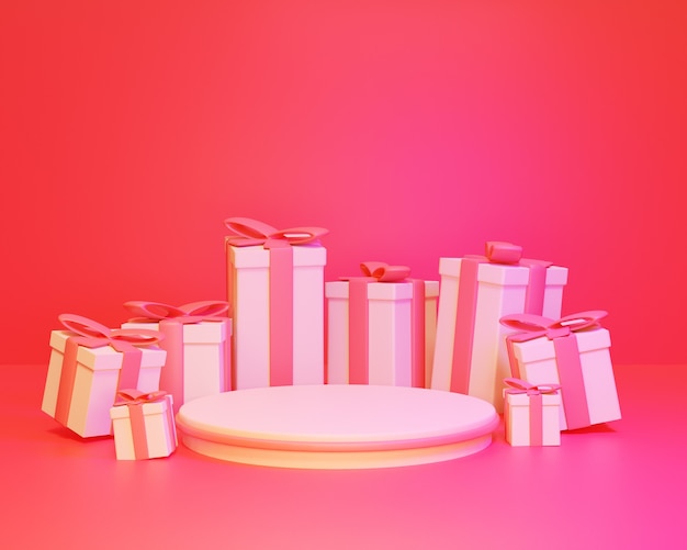 3d Christmas Podium