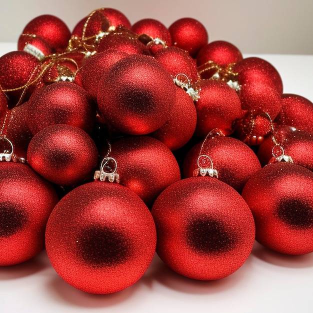 A 3d clipart of christmas ornaments