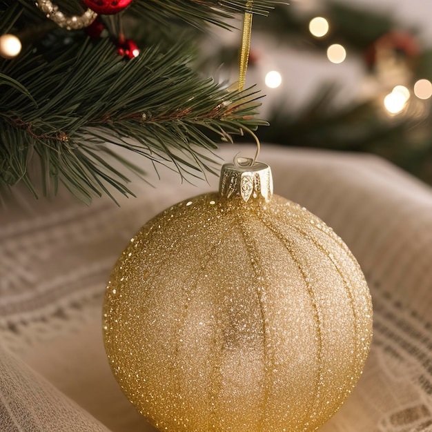 A 3d clipart of christmas ornaments