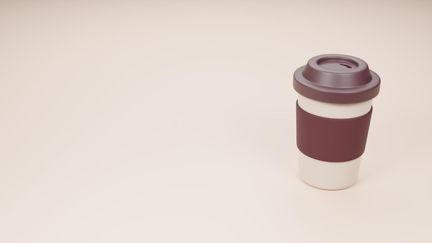 3D Coffee Takeaway Cup