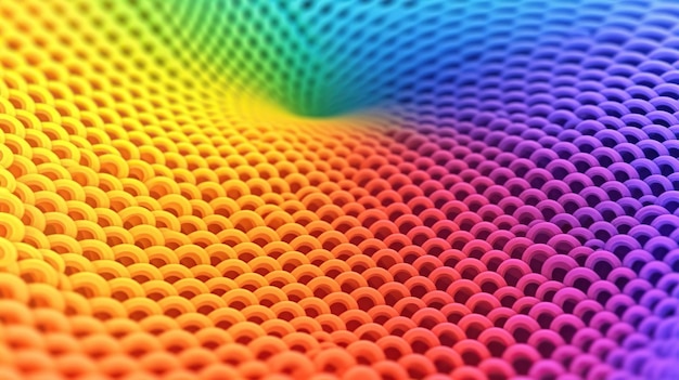 3d color halftone abstract background Generative AI