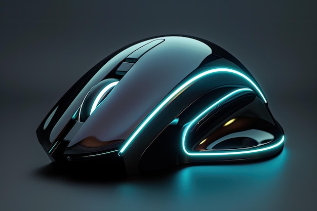 A 3D computer mouse icon with modern design