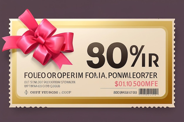 Photo 3d coupon or voucher