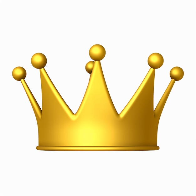 3d crown isolated