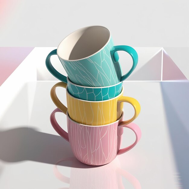 Photo 3d cup pack