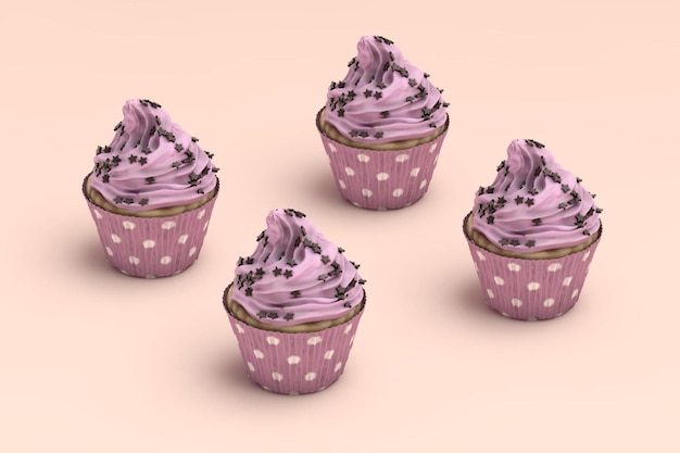 Photo 3d cupcake